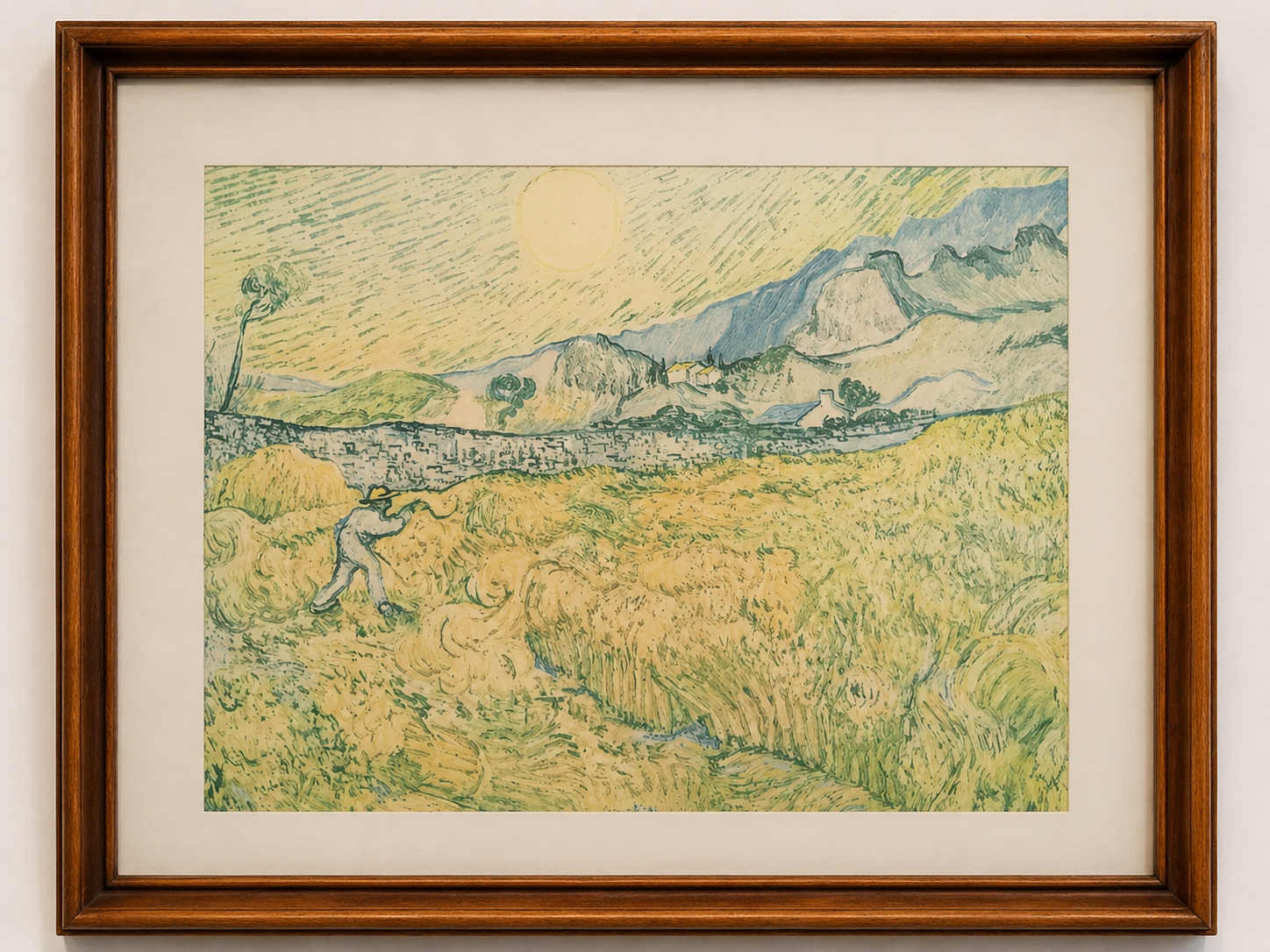 stampa incorniciata ispirata allo stile di Vincent van Gogh